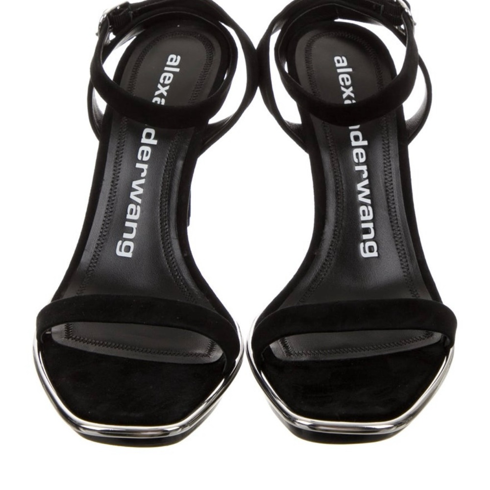 Alexander Wang Black Heels with Silver Accents